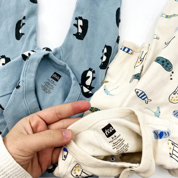 Tea Collection 2 Onesies 3-6 mo - Picture 3 of 3